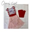 画像1: 【CHERIE'S CLOSET×Maochka】   リンクレッスンコーデ（Red） (1)