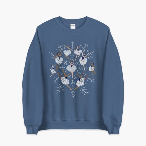画像1: 【Pointebrush】 Snowflake Ballerinas Sweatshirt (1)