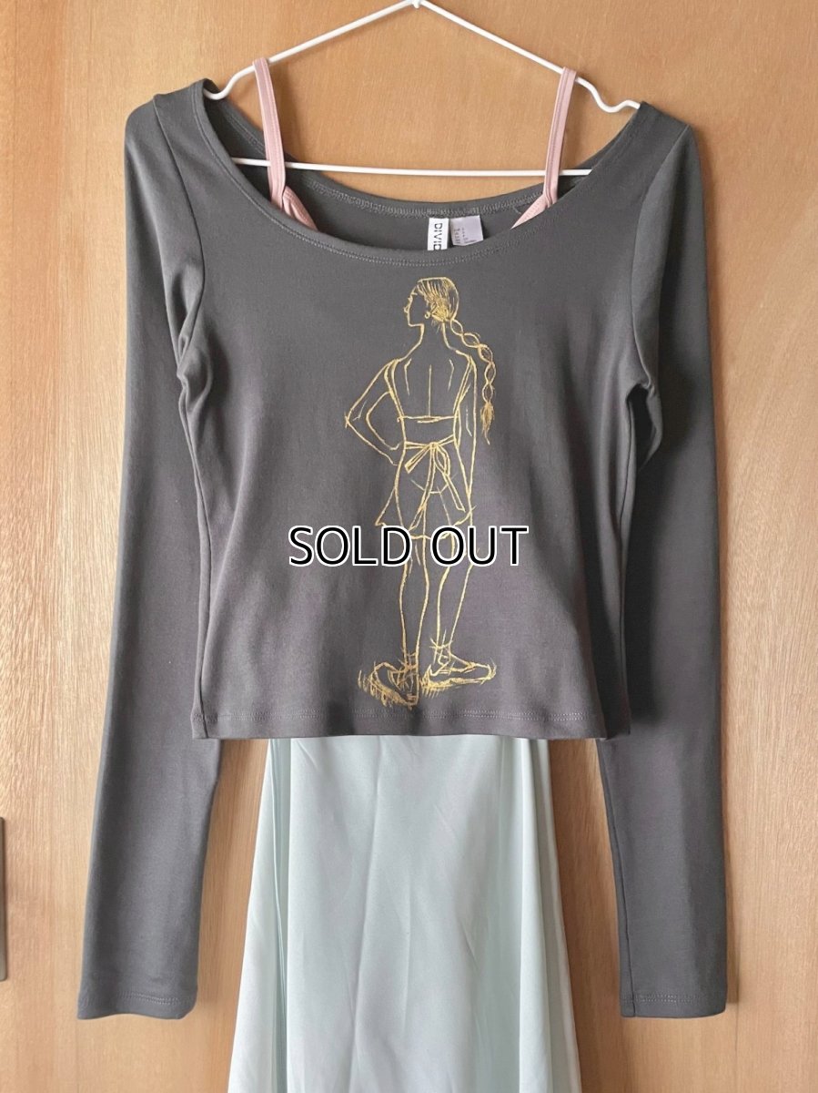 画像1: 【entrechat】 Ballerina4　ボートネック長袖Tシャツ (1)