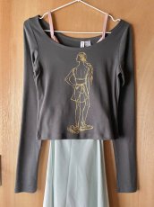 画像1: 【entrechat】 Ballerina4　ボートネック長袖Tシャツ (1)