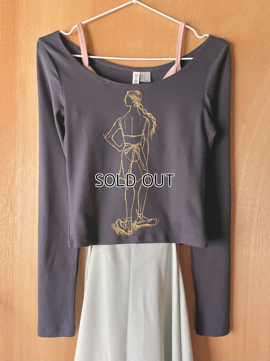 画像2: 【entrechat】 Ballerina4 ボートネック長袖Tシャツ (2)