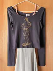 画像2: 【entrechat】 Ballerina4　ボートネック長袖Tシャツ (2)