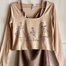 画像1: 【entrechat】  〈 La Sylphide 〉Uネック長袖Ｔ (1)