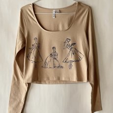 画像2: 【entrechat】  〈 La Sylphide 〉Uネック長袖Ｔ (2)