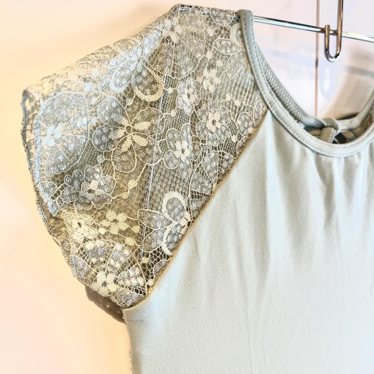 画像3: 半袖レースレオタード (3)