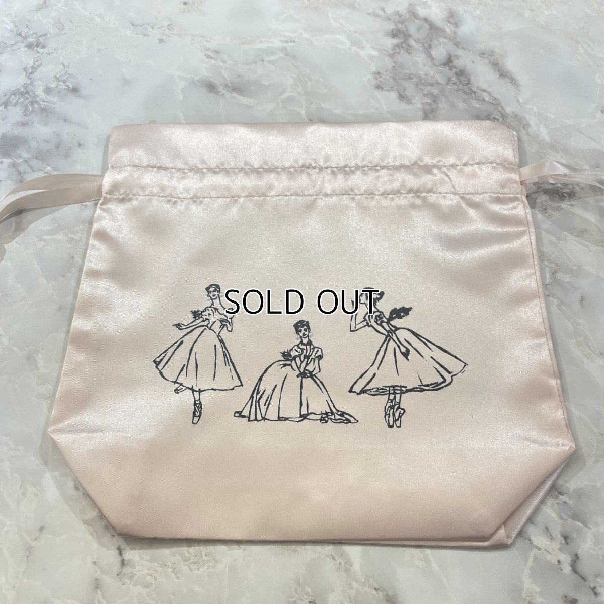 画像2: 【entrechat】 〈 La Sylphide 〉mini版サテンフリルポーチ (2)