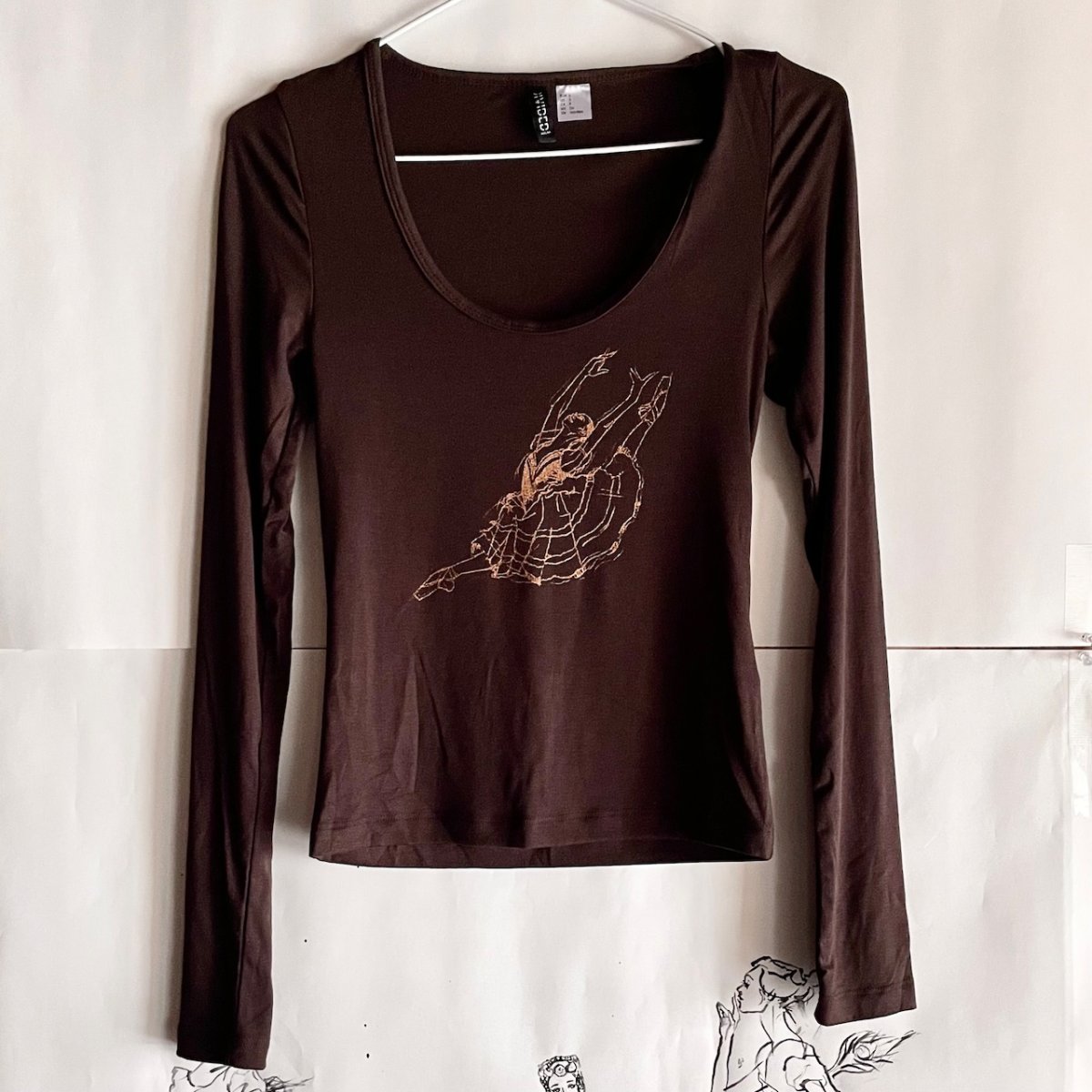 画像2: 【entrechat】  〈 KITRI 〉リブ長袖Ｔシャツ (2)