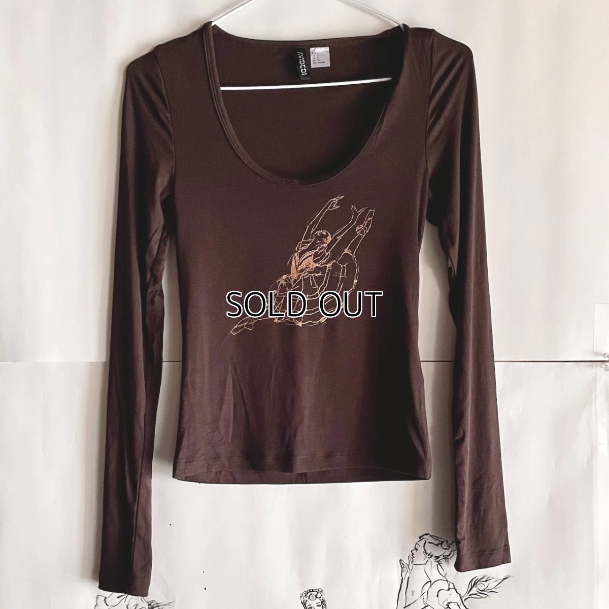 画像2: 【entrechat】  〈 KITRI 〉リブ長袖Ｔシャツ (2)