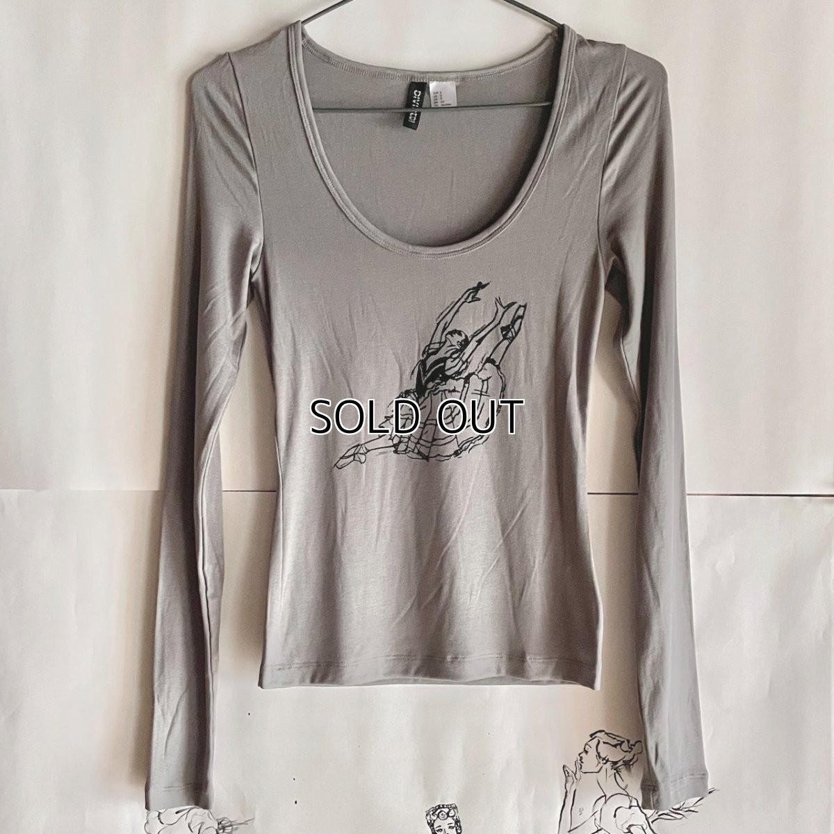 画像1: 【entrechat】  〈 KITRI 〉リブ長袖Ｔシャツ (1)