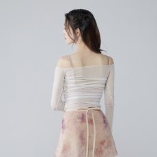 画像5: 【BYPLIE】 メッシュギャザーオフショルダートップ (5)