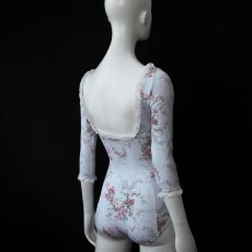 画像9: 【LEVDANCE】  Elizabeth Squareneck leotard FLORAL  (9)