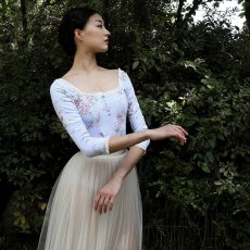画像6: 【LEVDANCE】  Elizabeth Squareneck leotard FLORAL  (6)