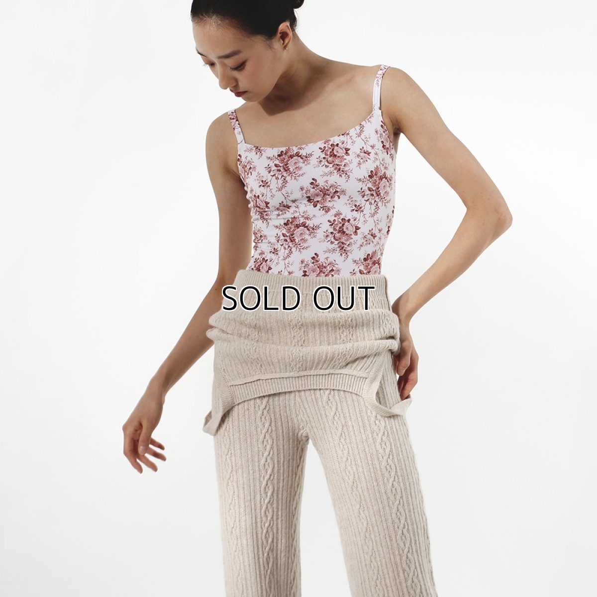 画像3: 【LEVDANCE】  Jeanne Cable Knitted Jumpsuit  (3)