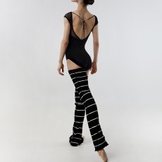 画像6: 【LEVDANCE】  stripe semi flared legwarmers (6)