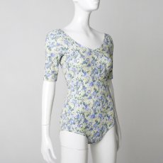 画像5: 【LEVDANCE】 Jane Short Sleeve Leotard FLORAL (5)