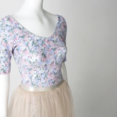 画像15: 【LEVDANCE】 Jane Short Sleeve Leotard FLORAL (15)