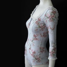 画像8: 【LEVDANCE】  Elizabeth Squareneck leotard FLORAL  (8)