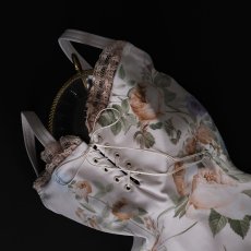 画像5: 【LEVDANCE】  Charlotte lace-up leotards FLORAL (5)