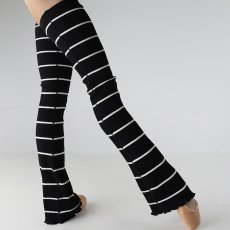 画像5: 【LEVDANCE】  stripe semi flared legwarmers (5)