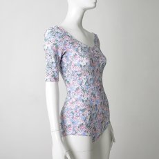 画像13: 【LEVDANCE】 Jane Short Sleeve Leotard FLORAL (13)