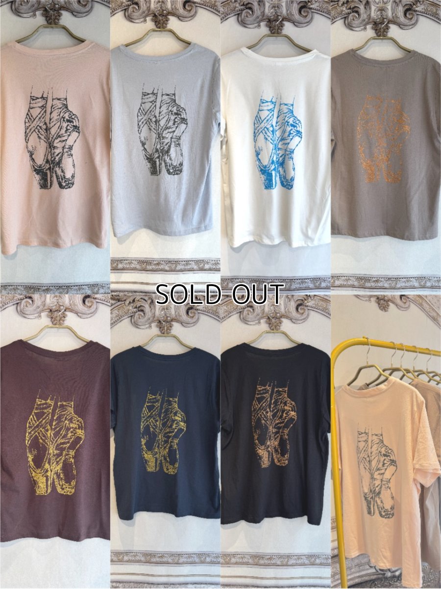 画像3: 【entrechat】  〈 Pointe shoes 〉オーガニックコットンＴシャツ (3)