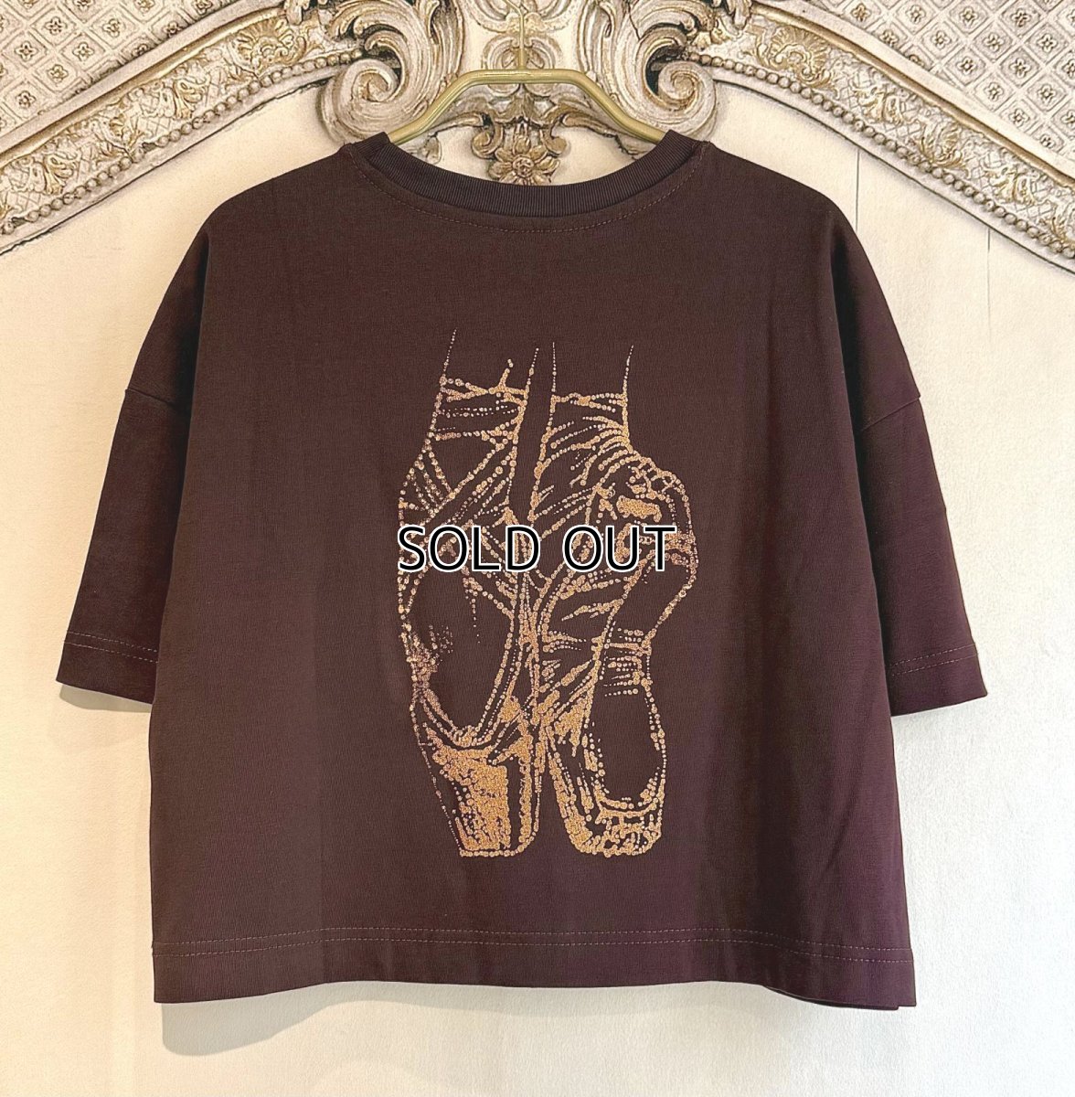 画像1: 【entrechat】  〈 Pointe shoes 〉半袖コットントレーナー (1)