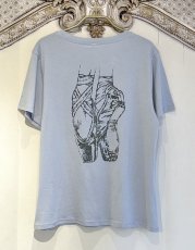 画像1:  B品【entrechat】  point shoes オーガニックコットンTシャツ (1)
