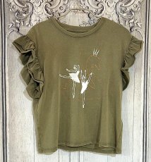 画像3: 【entrechat】  〈Odette〉ウォッシュ加工フリルTシャツ (3)