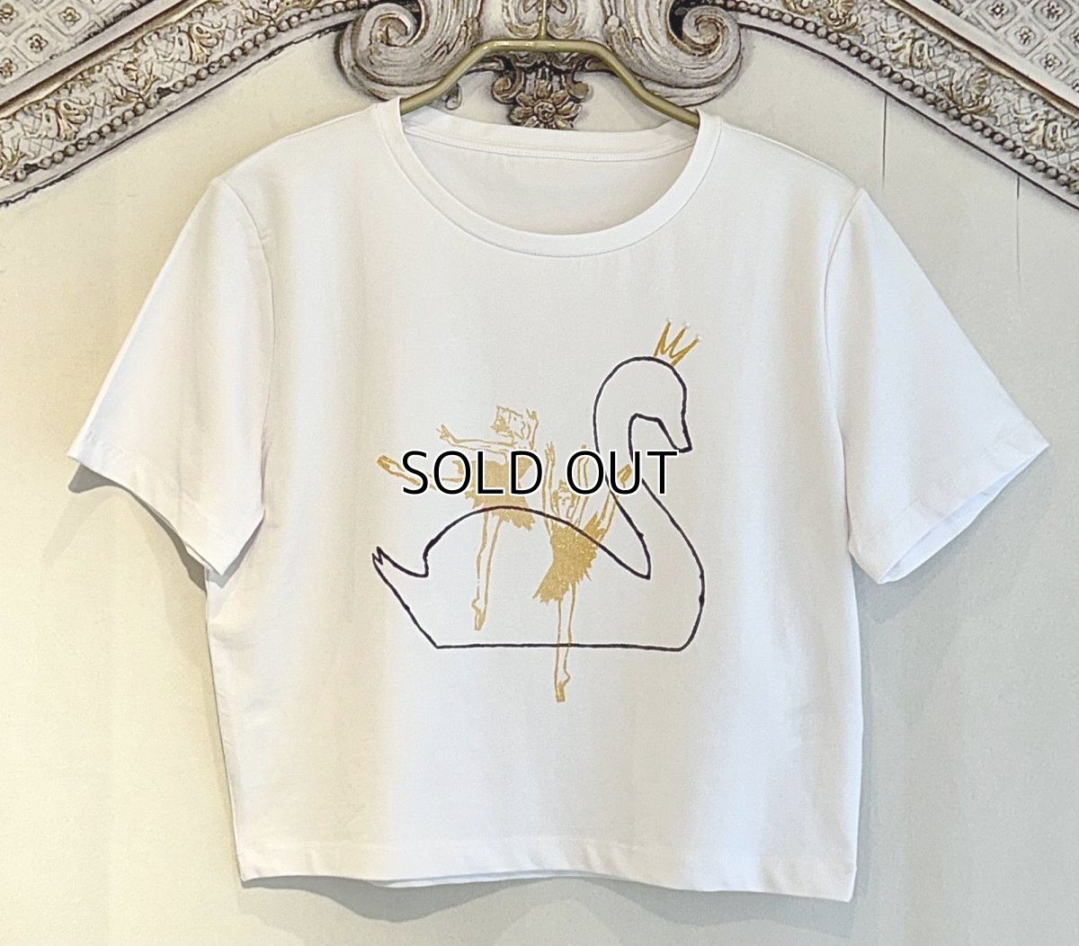 画像1: 【entrechat】  〈Odette〉クロップドストレッチTシャツ (1)