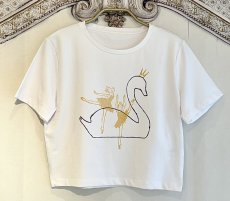 画像1: 【entrechat】  〈Odette〉クロップドストレッチTシャツ (1)