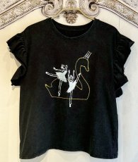 画像4: 【entrechat】  〈Odette〉ウォッシュ加工フリルTシャツ (4)
