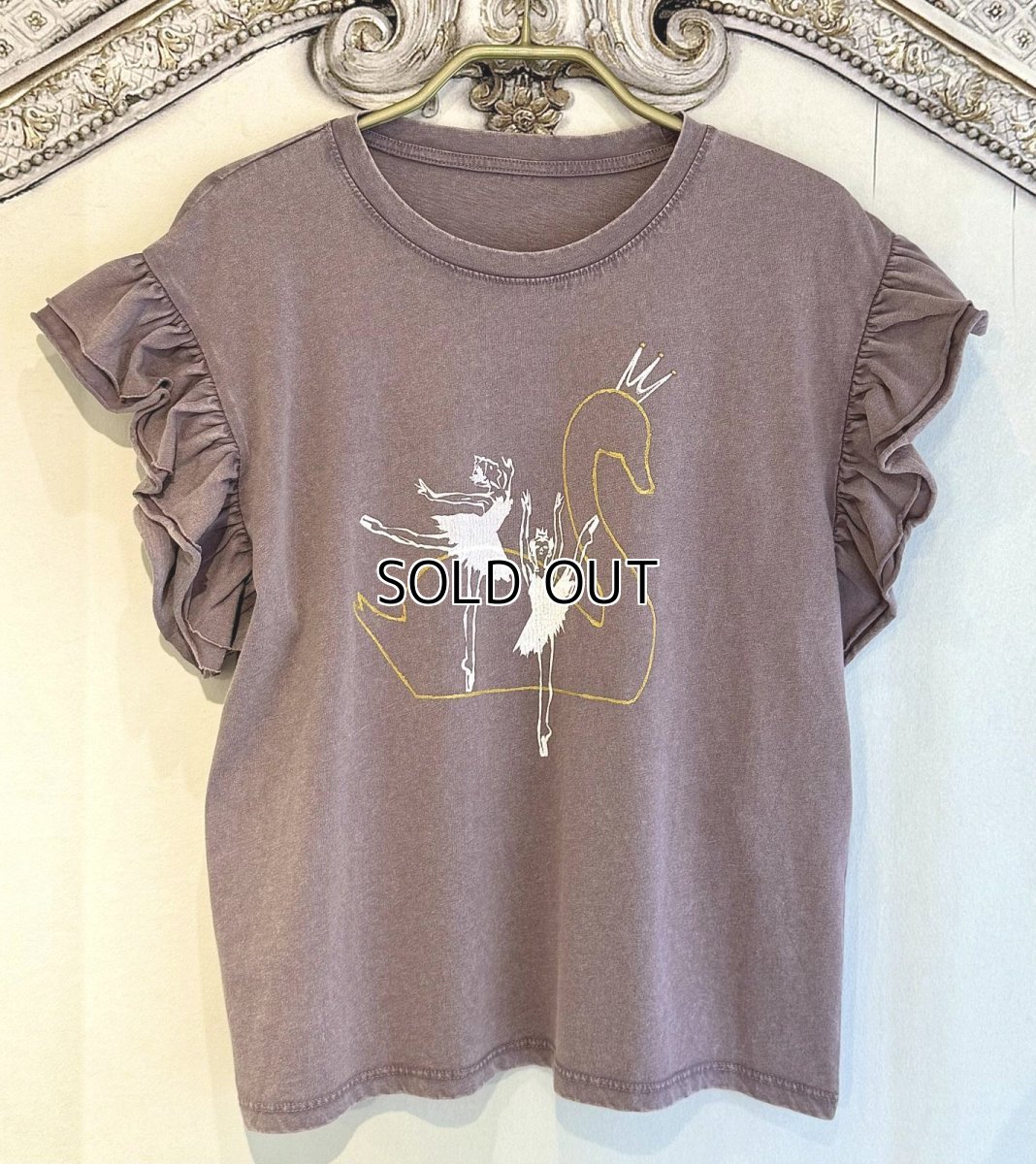 画像1: 【entrechat】  〈Odette〉ウォッシュ加工フリルTシャツ (1)