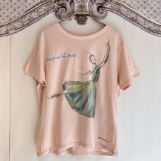画像1: 【entrechat】  デザイナー 根井様 直筆〈美女と野獣〉オーガニックコットンTシャツ (1)