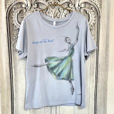画像3: 【entrechat】  デザイナー 根井様 直筆〈美女と野獣〉オーガニックコットンTシャツ (3)