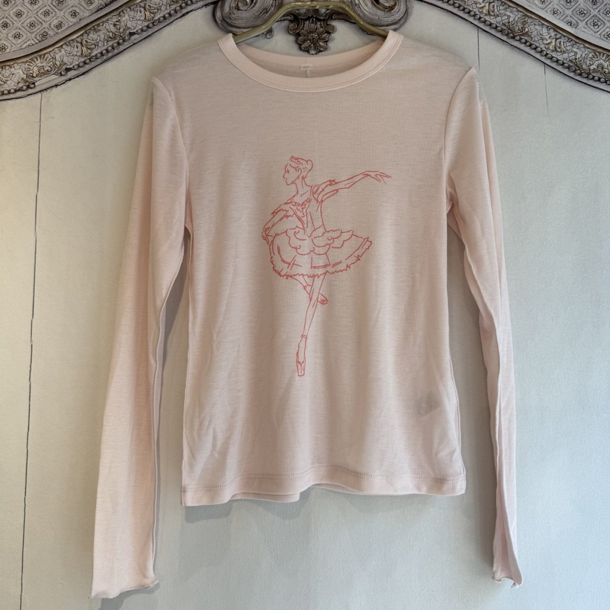 画像1: 【entrechat】  〈 ballerina 〉長袖ソフトシアークルーネックＴシャツ (1)