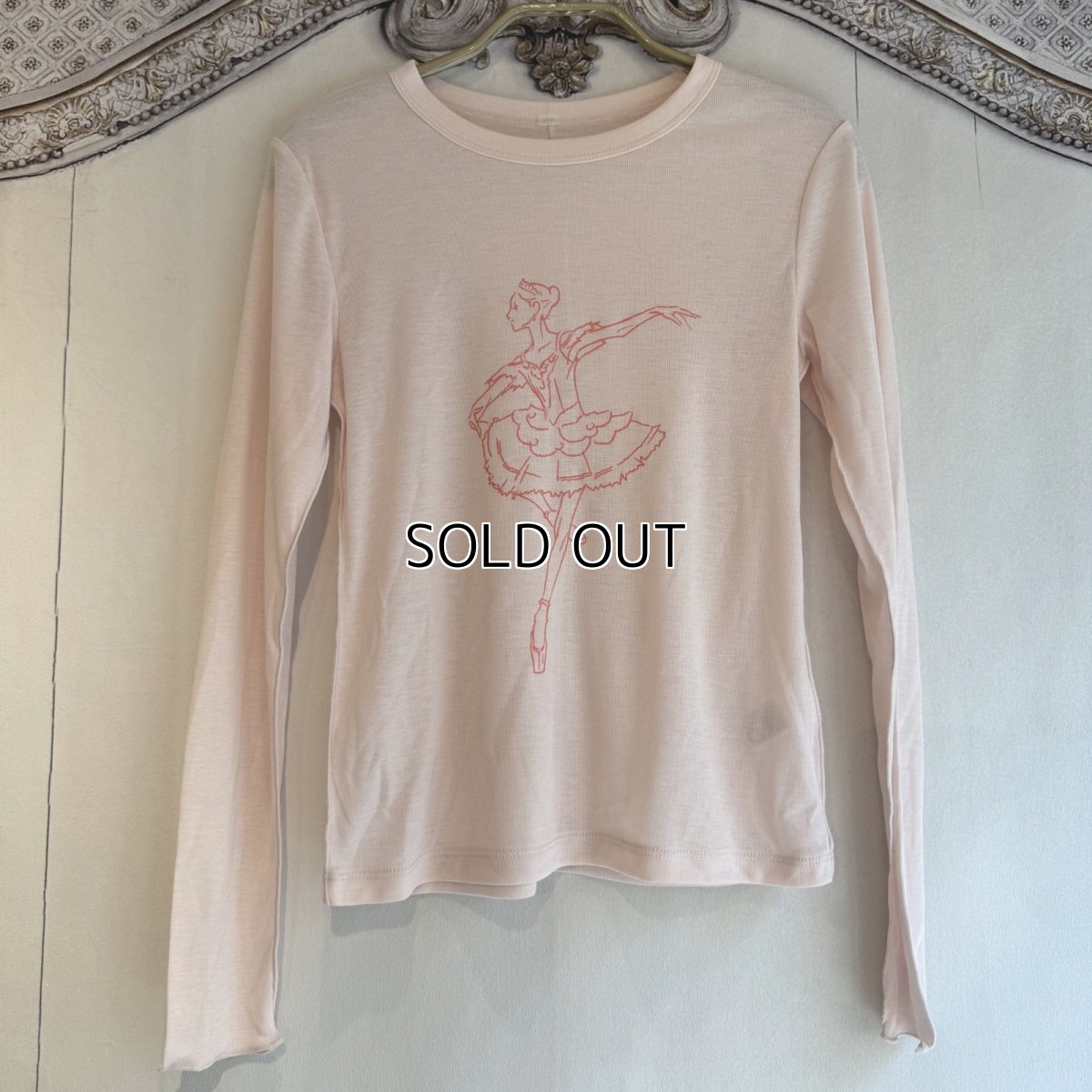 画像1: 【entrechat】  〈 ballerina 〉長袖ソフトシアークルーネックＴシャツ (1)