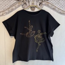 画像1: 【entrechat】  〈 ballerina 〉スムースコットンリラックスＴシャツ (1)