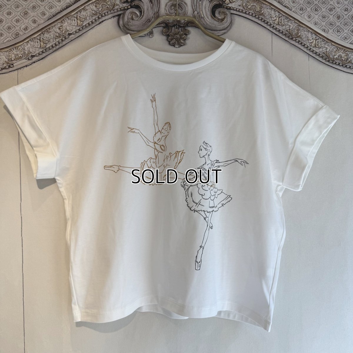 画像1: 【entrechat】  〈 ballerina 〉スムースコットンリラックスＴシャツ (1)