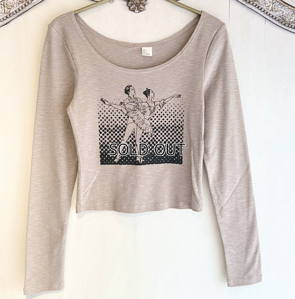 画像1: 【entrechat】 ＜ 眠れる森の美女＞ボートネック長袖Ｔシャツ (1)