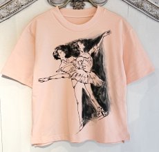 画像1: 【entrechat】デザイナー 根井様 直筆 ＜ 眠れる森の美女＞エアリズムコットンT(バック黒) (1)