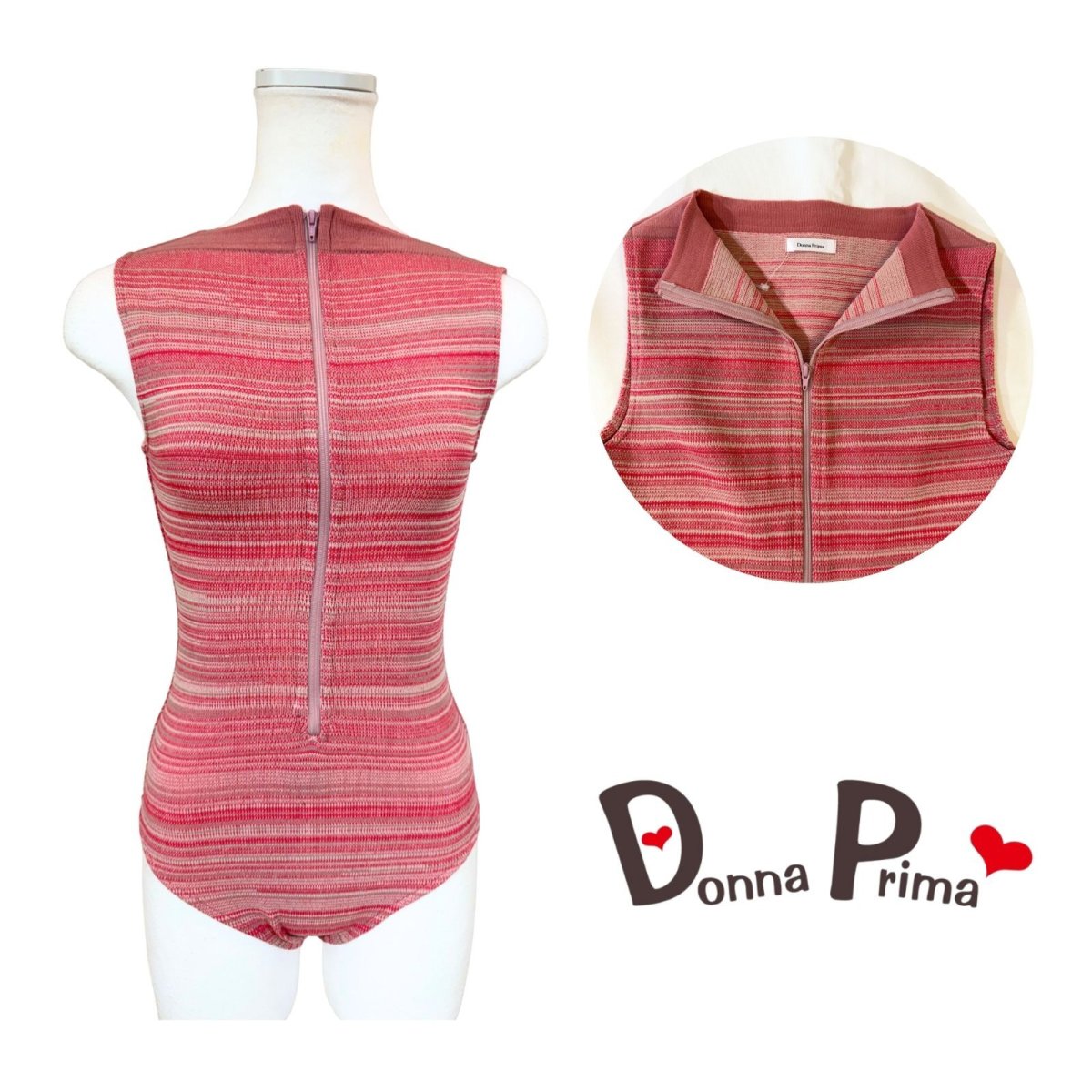 画像1: 【Donna Prima】 ニットレオタード Sサイズ (1) (1)