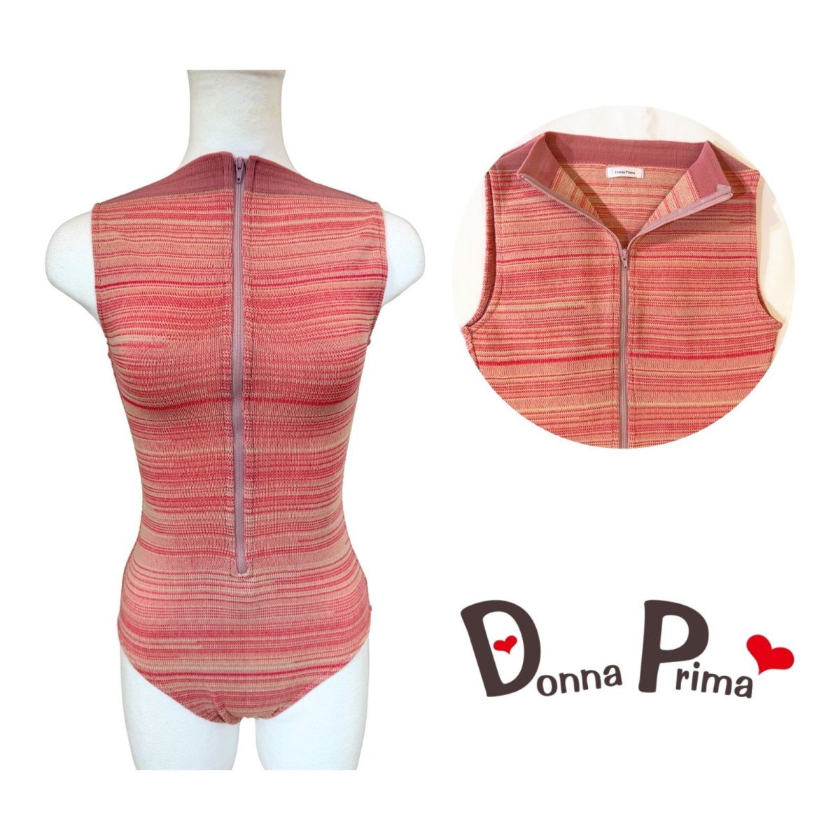 画像1: 【Donna Prima】 ニットレオタード Sサイズ (3) (1)