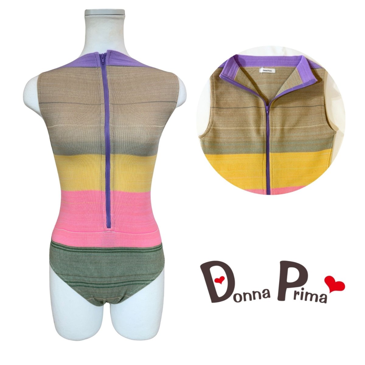 画像1: 【Donna Prima】 ニットレオタード Sサイズ (5) (1)