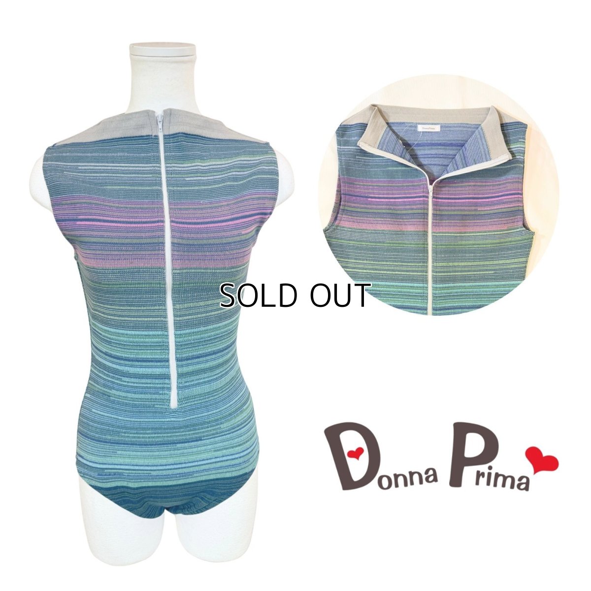 画像1: 【Donna Prima】 ニットレオタード Lサイズ (4) (1)