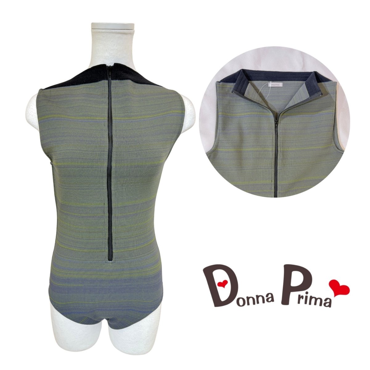 画像1: 【Donna Prima】 ニットレオタード Lサイズ (1) (1)