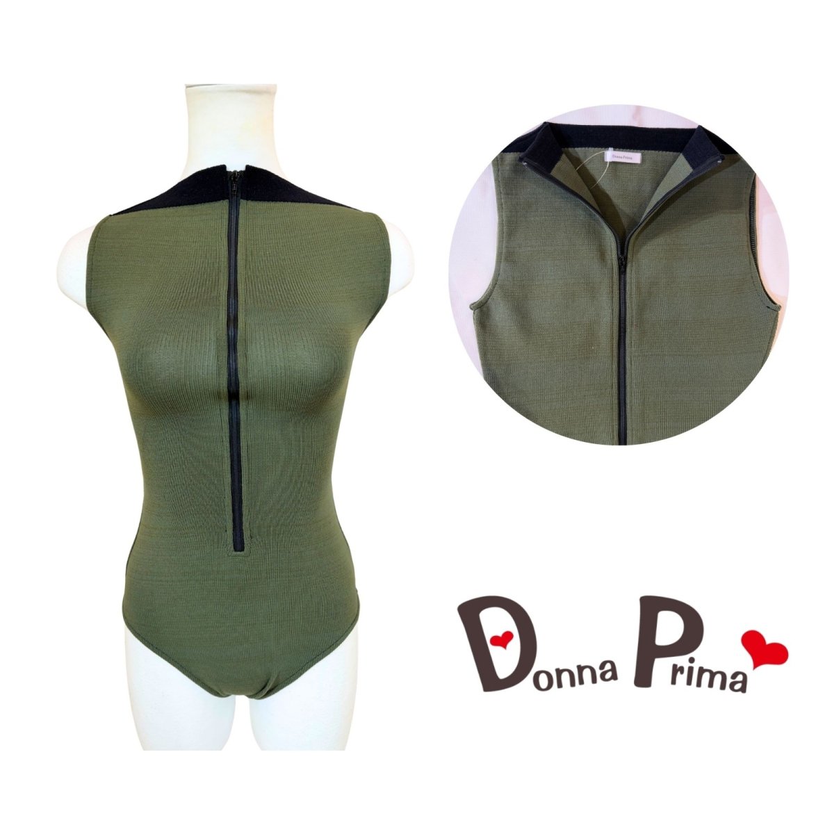 画像1: 【Donna Prima】 ニットレオタード Sサイズ (10) (1)