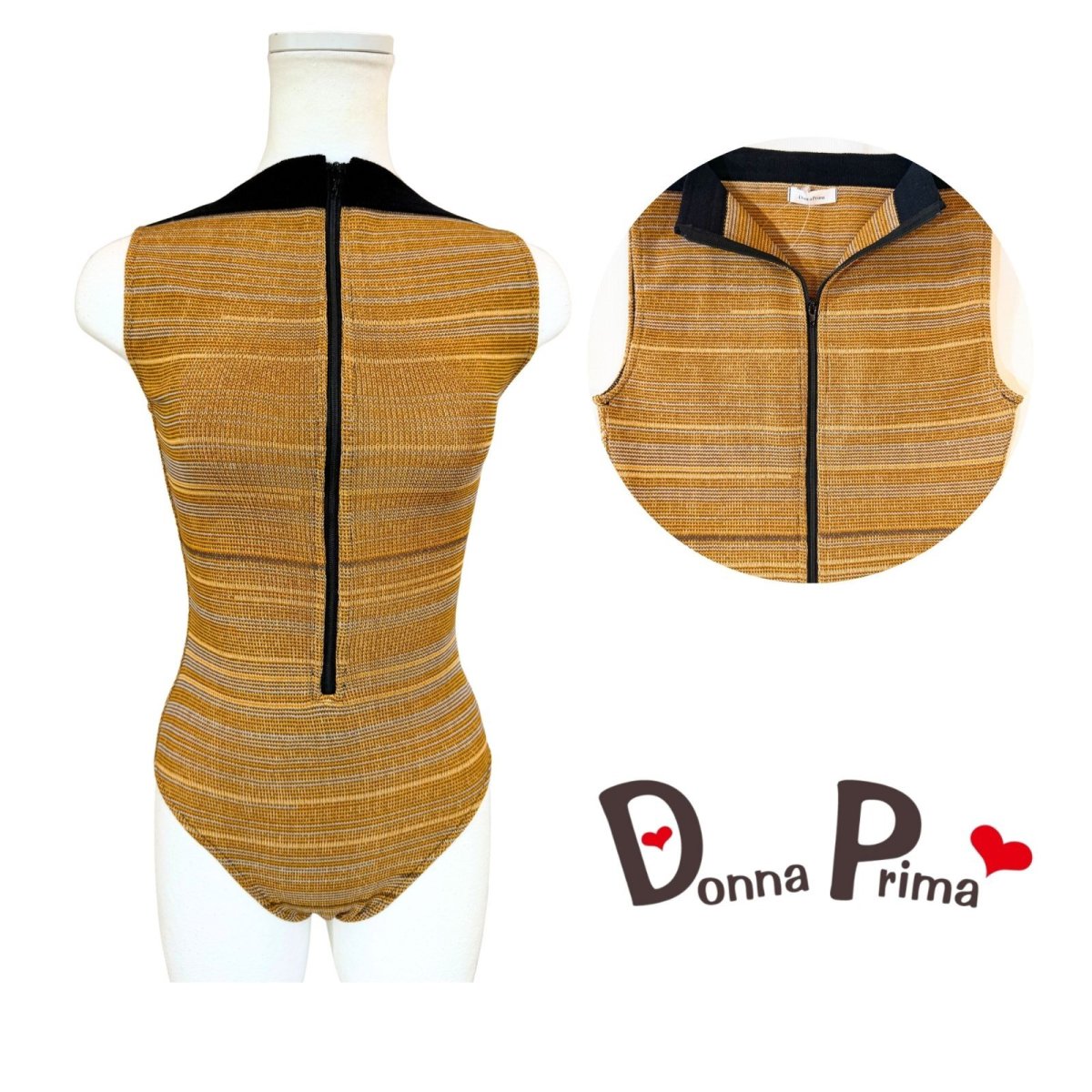 画像1: 【Donna Prima】 ニットレオタード Sサイズ (7) (1)