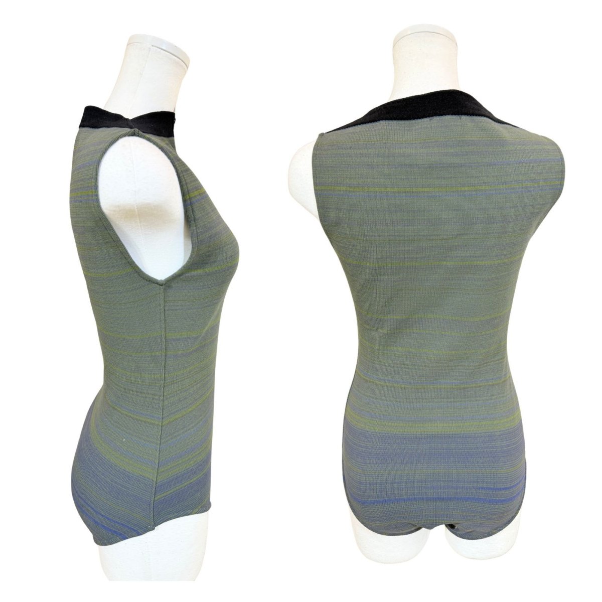 画像2: 【Donna Prima】 ニットレオタード Lサイズ (1) (2)