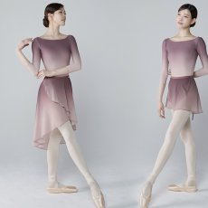 画像1: 【BYPLIE】  BOAT NECK MESH SLEEVE LEOTARD (1)