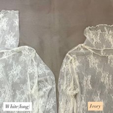 画像7: 【CHERIE】フラワーレースハイネックトップス (7)